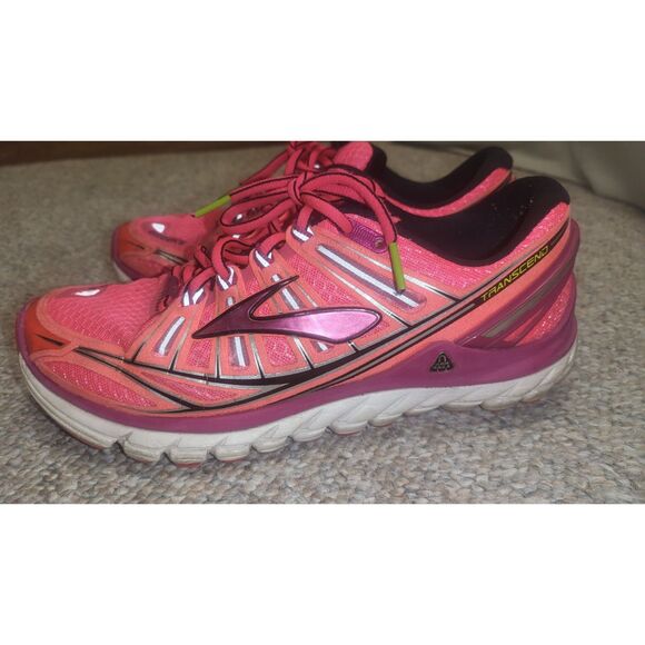 Brooks Transcend Coral / Purple size 9 womens - Picture 1 of 4